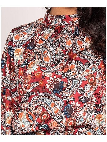 Blusa fluida estampada FABUS
