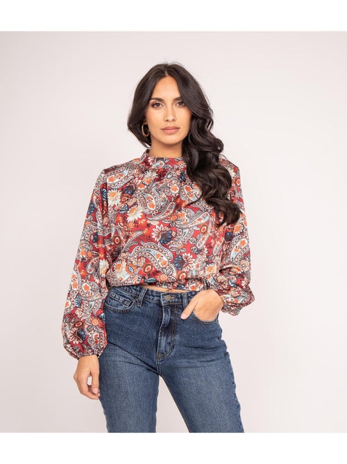 Blusa fluida estampada FABUS - Kiabi