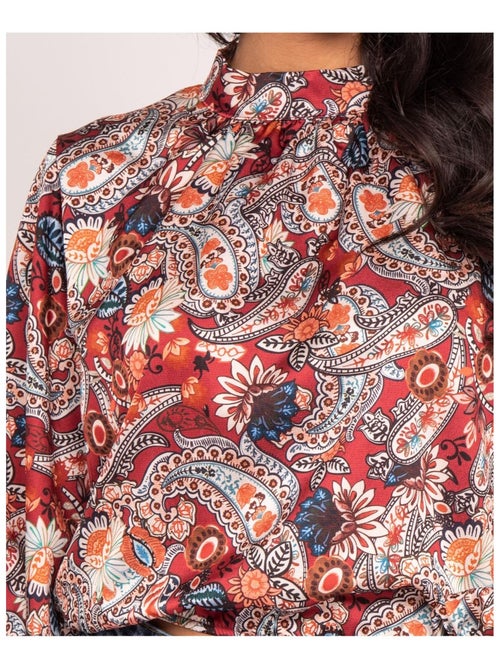 Blusa fluida estampada FABUS - Kiabi