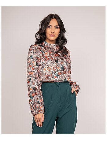 Blusa fluida estampada FABUS