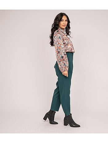 Blusa fluida estampada FABUS