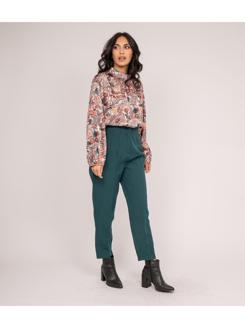 Blusa fluida estampada FABUS Crudo - Kiabi