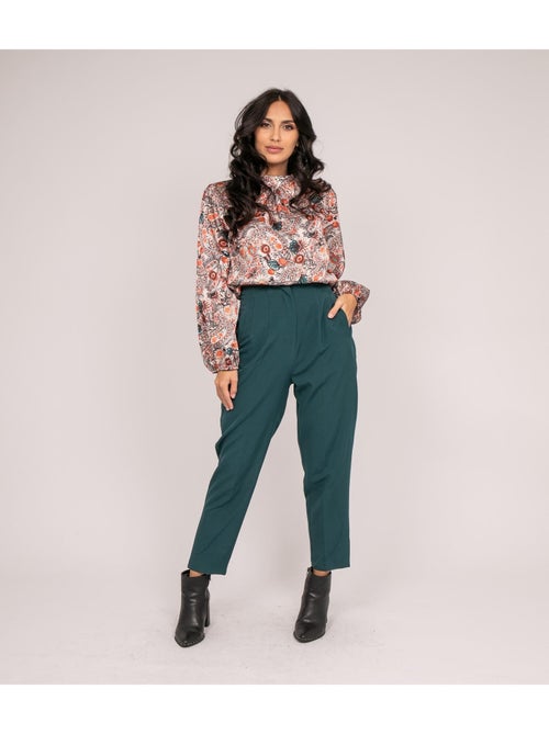 Blusa fluida estampada FABUS - Kiabi Blusa fluida estampada FABUS - Kiabi
