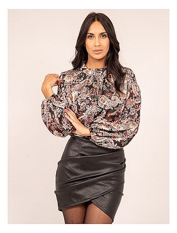Blusa fluida estampada FABUS