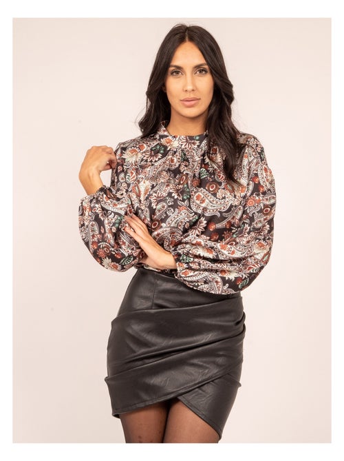 Blusa fluida estampada FABUS - Kiabi