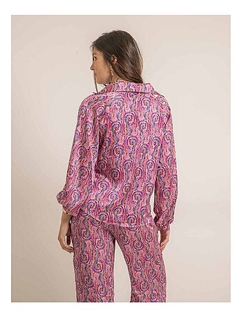 Blusa fluida estampada OGOTA