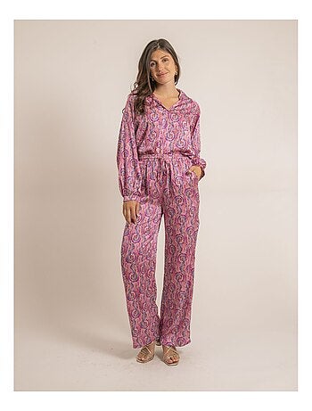 Blusa fluida estampada OGOTA