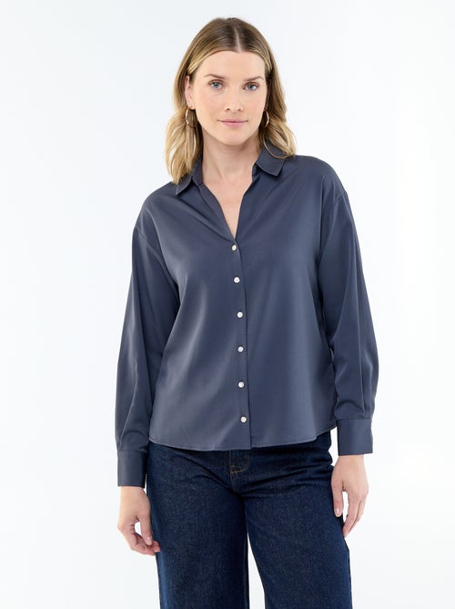 Blusa fluida lisa - Kiabi