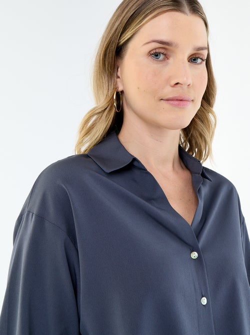 Blusa fluida lisa - Kiabi