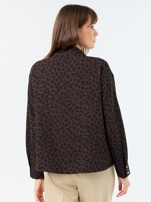 Blusa fluida lisa - Kiabi Blusa fluida lisa - Kiabi