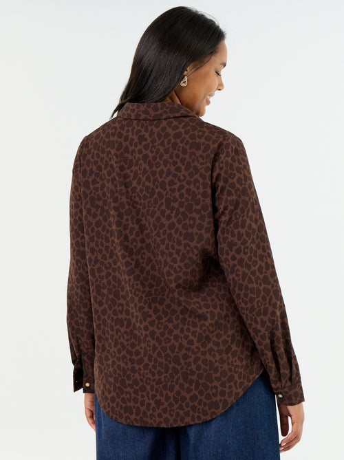 Blusa fluida lisa - Kiabi Blusa fluida lisa - Kiabi