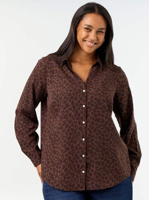 Blusa fluida lisa - Kiabi Blusa fluida lisa - Kiabi