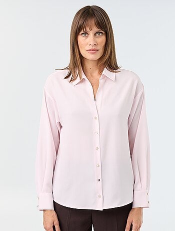 Blusa fluida lisa
