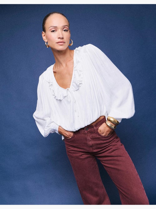 Blusa fluida, mo fashion - Kiabi Blusa fluida, mo fashion - Kiabi