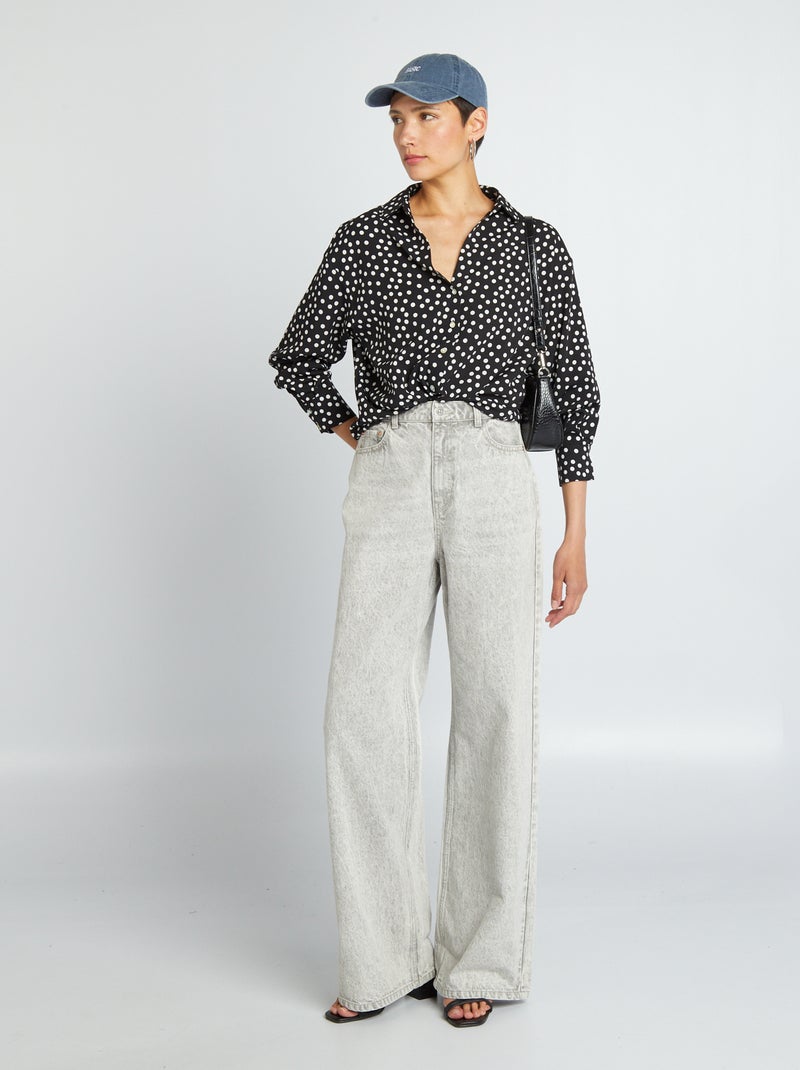 Blusa fluida NEGRO - Kiabi