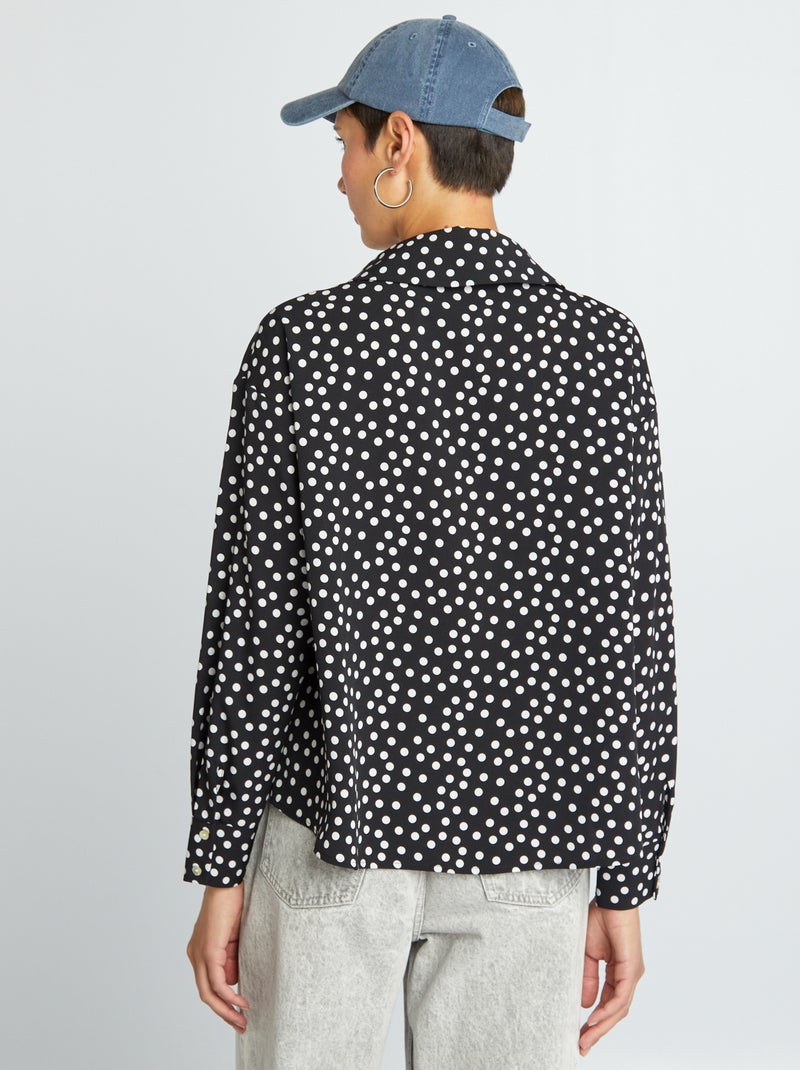 Blusa fluida NEGRO - Kiabi