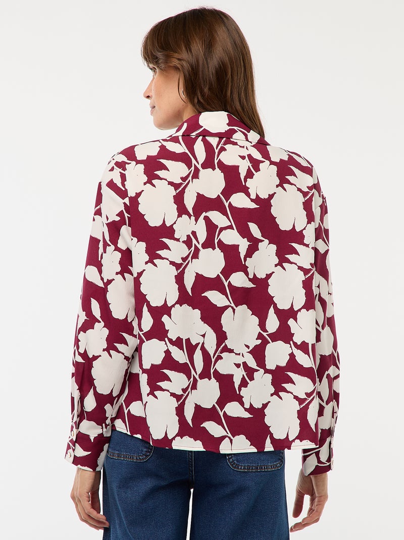 Blusa fluida Rojo - Kiabi