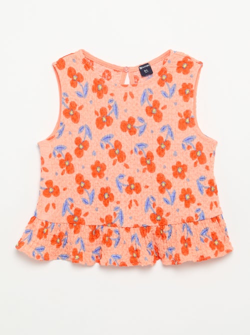 Blusa gofrada sin mangas - Kiabi