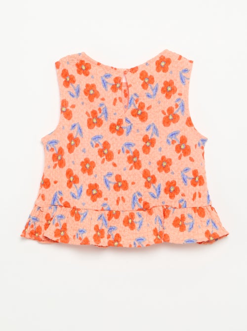 Blusa gofrada sin mangas - Kiabi