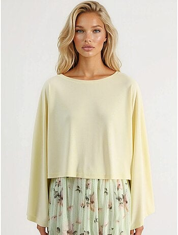 Blusa holgada con cuello barco busem