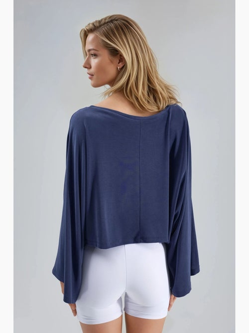 Blusa holgada con cuello barco busem - Kiabi Blusa holgada con cuello barco busem - Kiabi