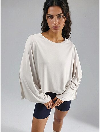 Blusa holgada con cuello barco busem