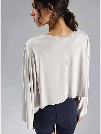 Blusa holgada con cuello barco busem
