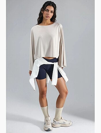 Blusa holgada con cuello barco busem