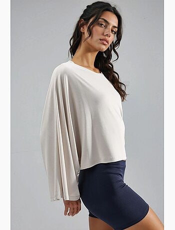 Blusa holgada con cuello barco busem