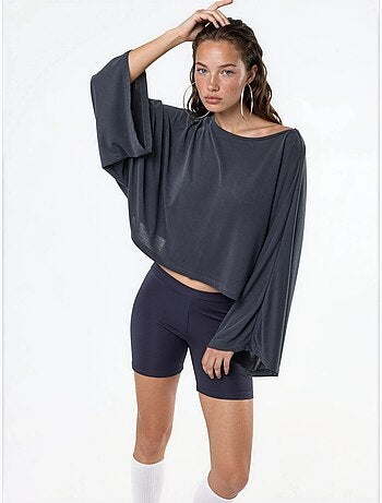 Blusa holgada con cuello barco busem
