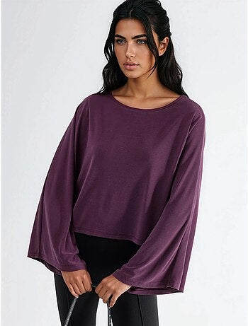 Blusa holgada con cuello barco busem