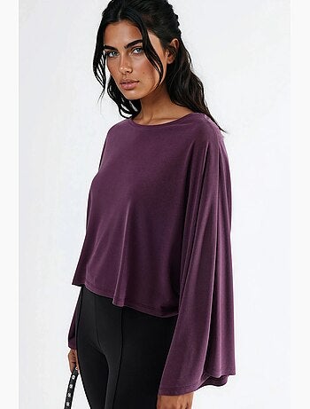Blusa holgada con cuello barco busem