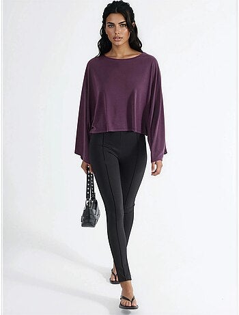 Blusa holgada con cuello barco busem