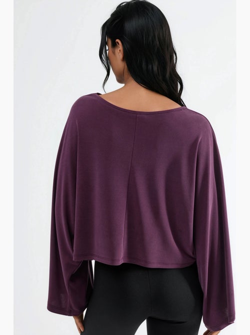 Blusa holgada con cuello barco busem - Kiabi Blusa holgada con cuello barco busem - Kiabi