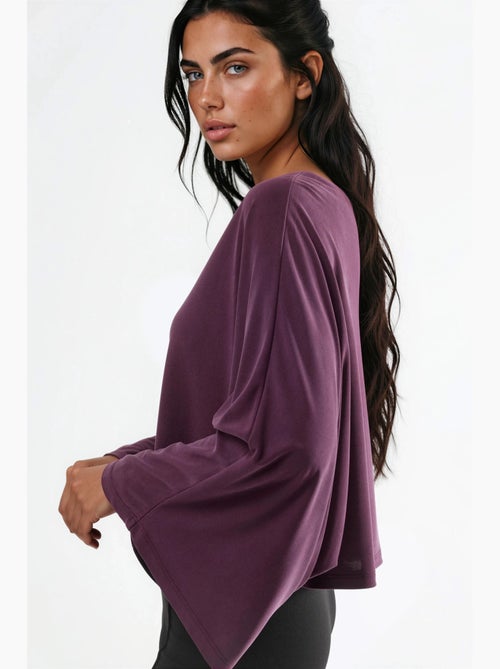 Blusa holgada con cuello barco busem - Kiabi Blusa holgada con cuello barco busem - Kiabi
