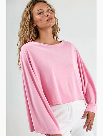 Blusa holgada con cuello barco busem
