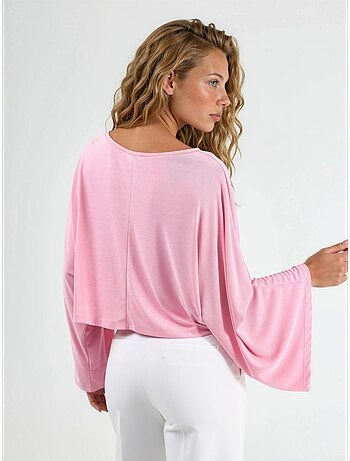 Blusa holgada con cuello barco busem