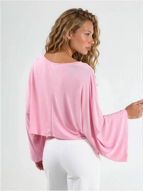 Blusa holgada con cuello barco busem - Kiabi Blusa holgada con cuello barco busem - Kiabi