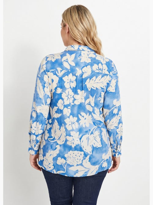 Blusa holgada larga de flores - Afibel - Kiabi