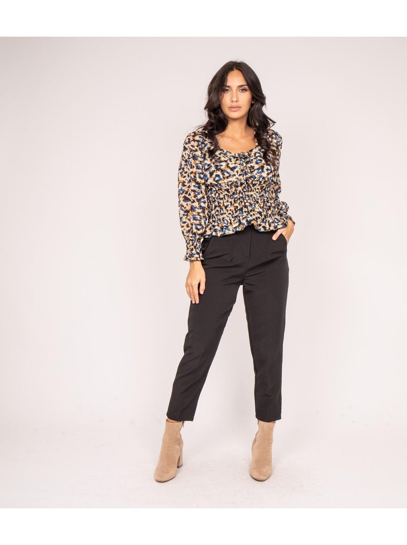Blusa impimee FRONKA Beige - Kiabi