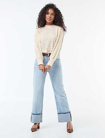 Blusa 'JDY' con bordados y cuello alto