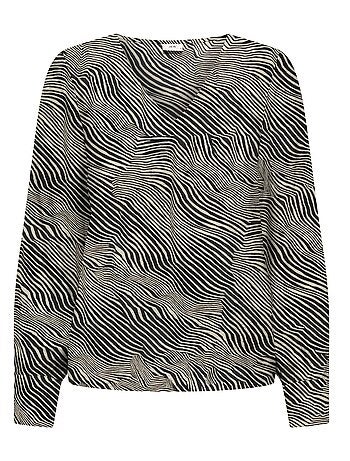 Blusa 'JDY' de manga larga y estampado de cebra