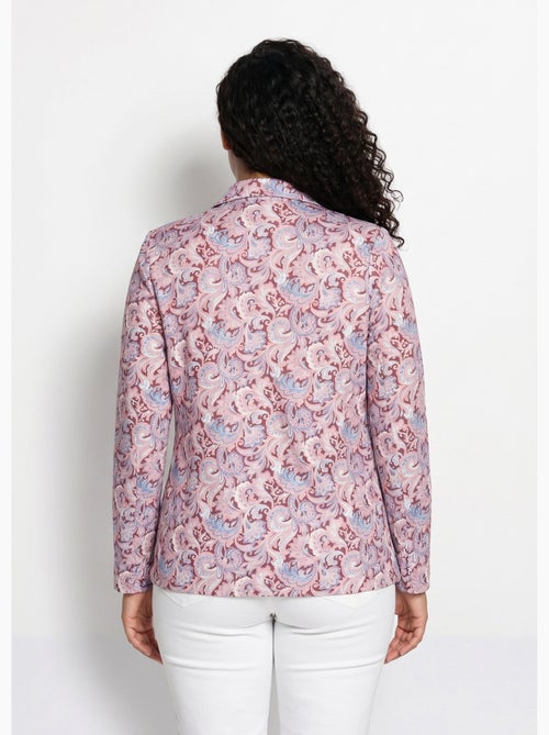 Blusa larga estampado paisley con botones automáticos - Afibel - Kiabi