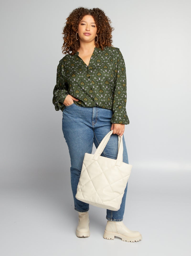 Blusa larga NEGRO - Kiabi
