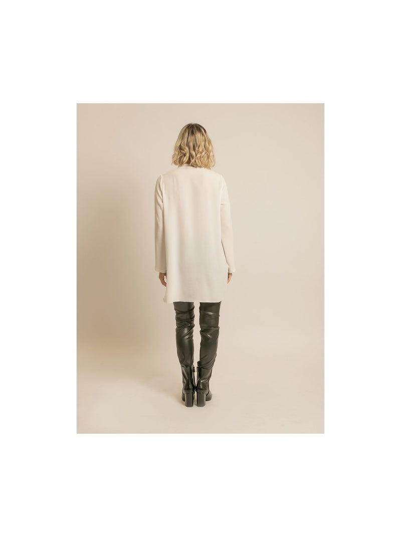 Blusa larga OCELLINA Blanco - Kiabi