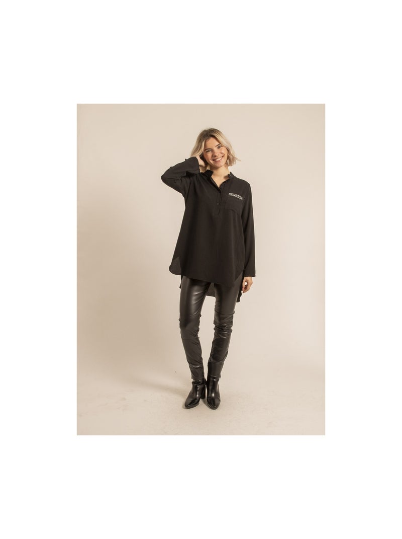 Blusa larga OCELLINA Negro - Kiabi