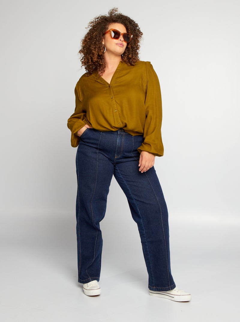 Blusa larga VERDE - Kiabi