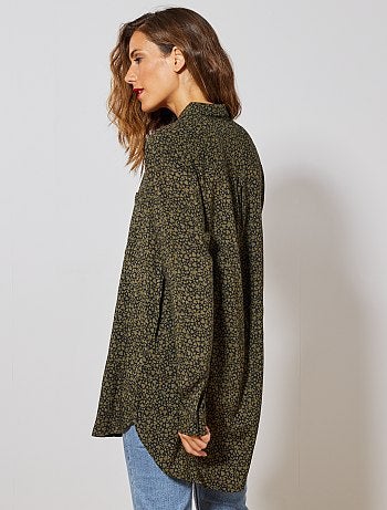 Mujer talla 34 a 48 - Blusa larga y vaporosa - Kiabi