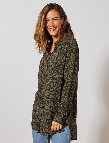 Mujer talla 34 a 48 - Blusa larga y vaporosa - Kiabi