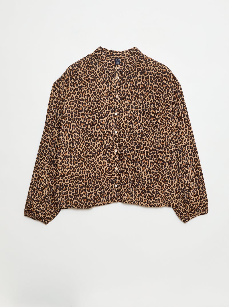 Blusa leopardo - So Easy Beige - Kiabi
